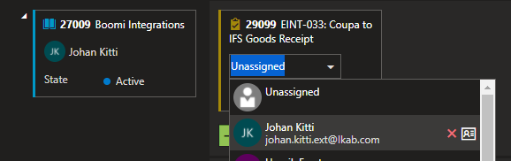 Assign the work-item to yourself