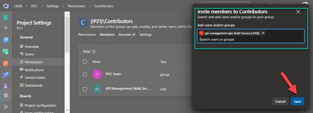Invite contributor